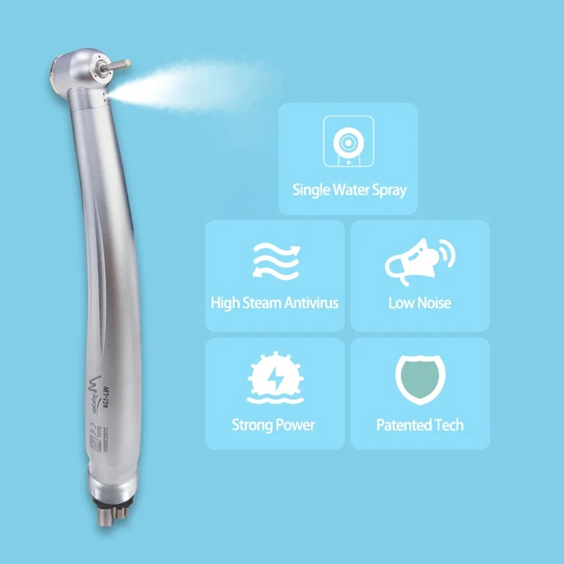 Dental High Speed Handpiece  Myricko 2/4 Hole Push Button Air Turbine Dentist Drills Odontologia Tools