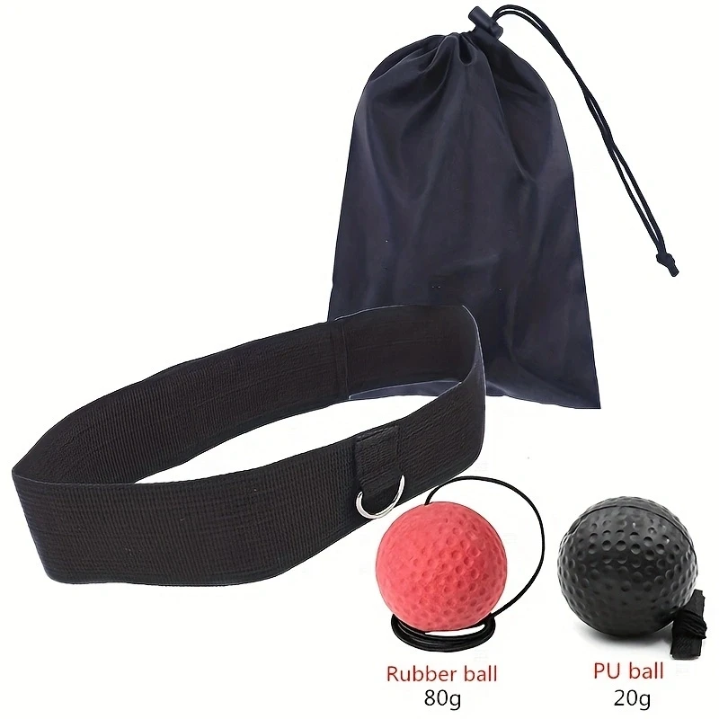 Boxing Reflex Ball Set 3 Difficulty Level Boxing Balls with Adjustable Headband for Punching Speed Reaction Agility Training