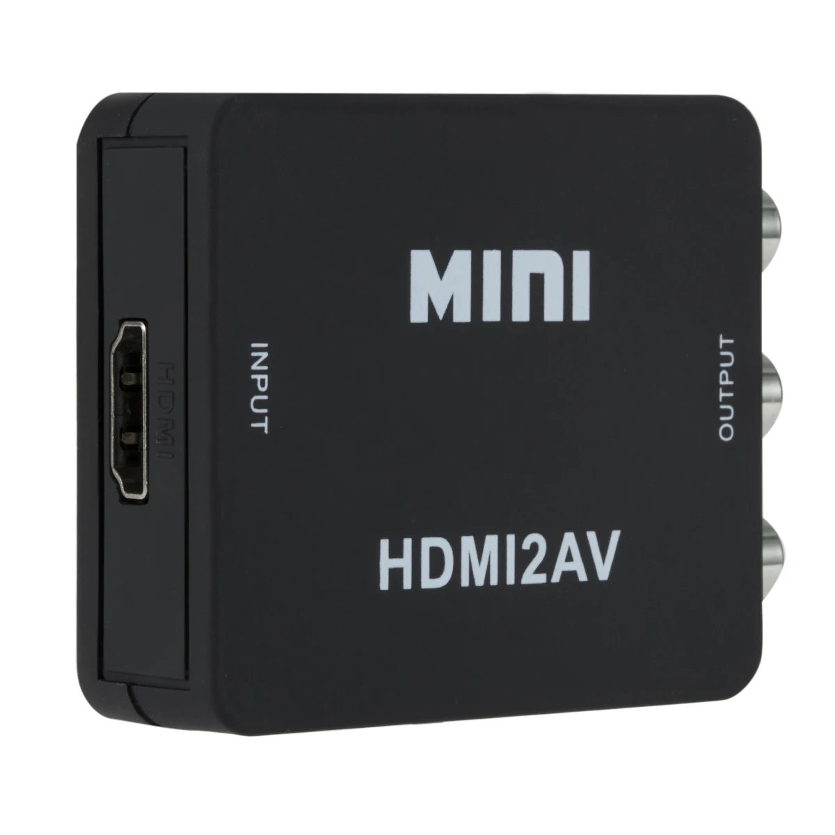 Grwibeou 1080P HDMI-compatible to RCA Converter AV/CVSB L/R Video Box HD 1920*1080 HDMI2AV Support NTSC PAL Output HDMI To AV