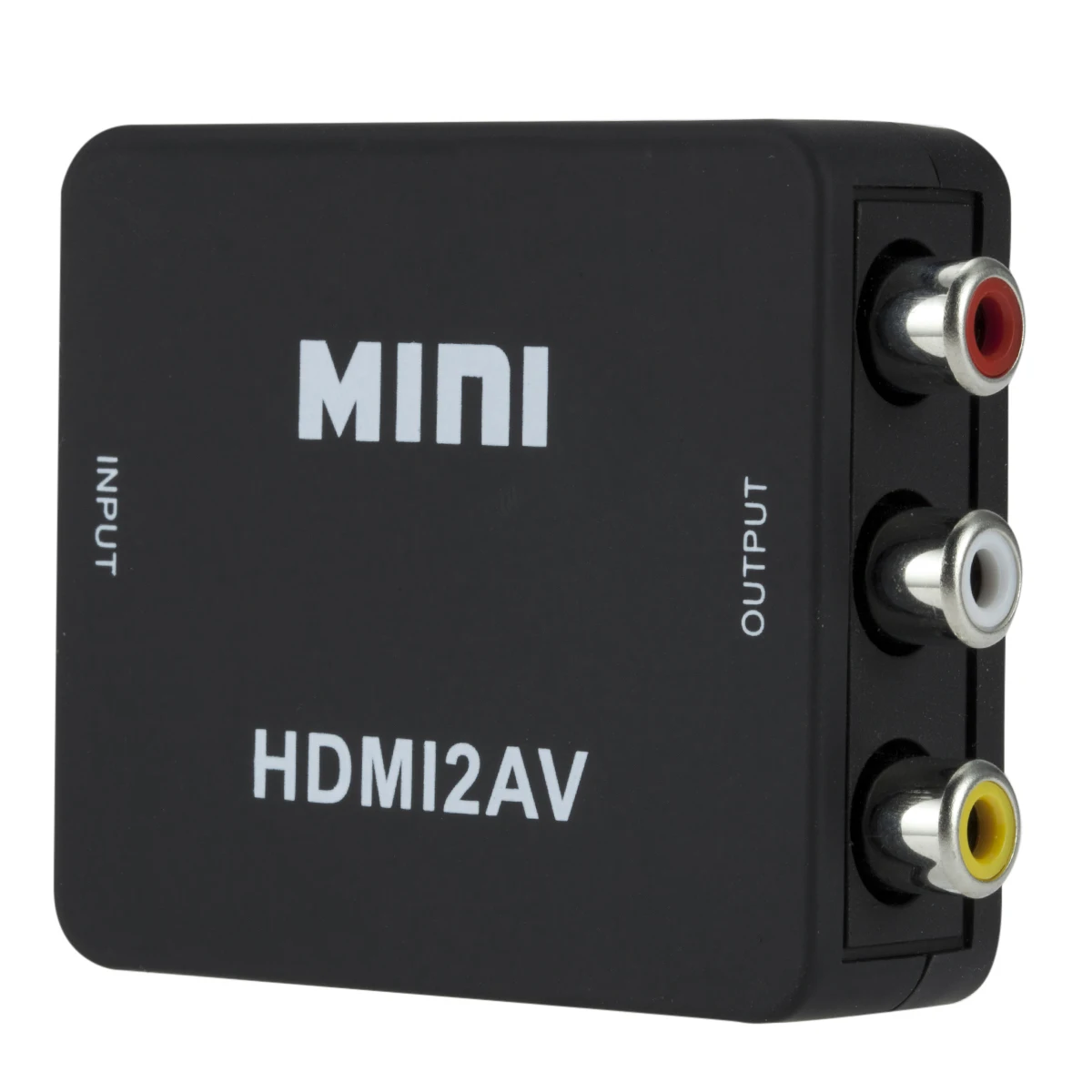Grwibeou 1080P HDMI-compatible to RCA Converter AV/CVSB L/R Video Box HD 1920*1080 HDMI2AV Support NTSC PAL Output HDMI To AV
