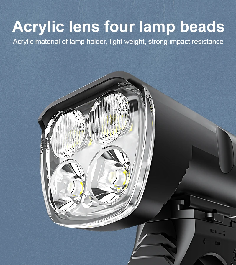 X-TIGER Waterproof MTB Bike Light Aluminum Alloy Road Cycling USB Rechargeable Headlight 2400 Lumens Bicycle Light Accessories