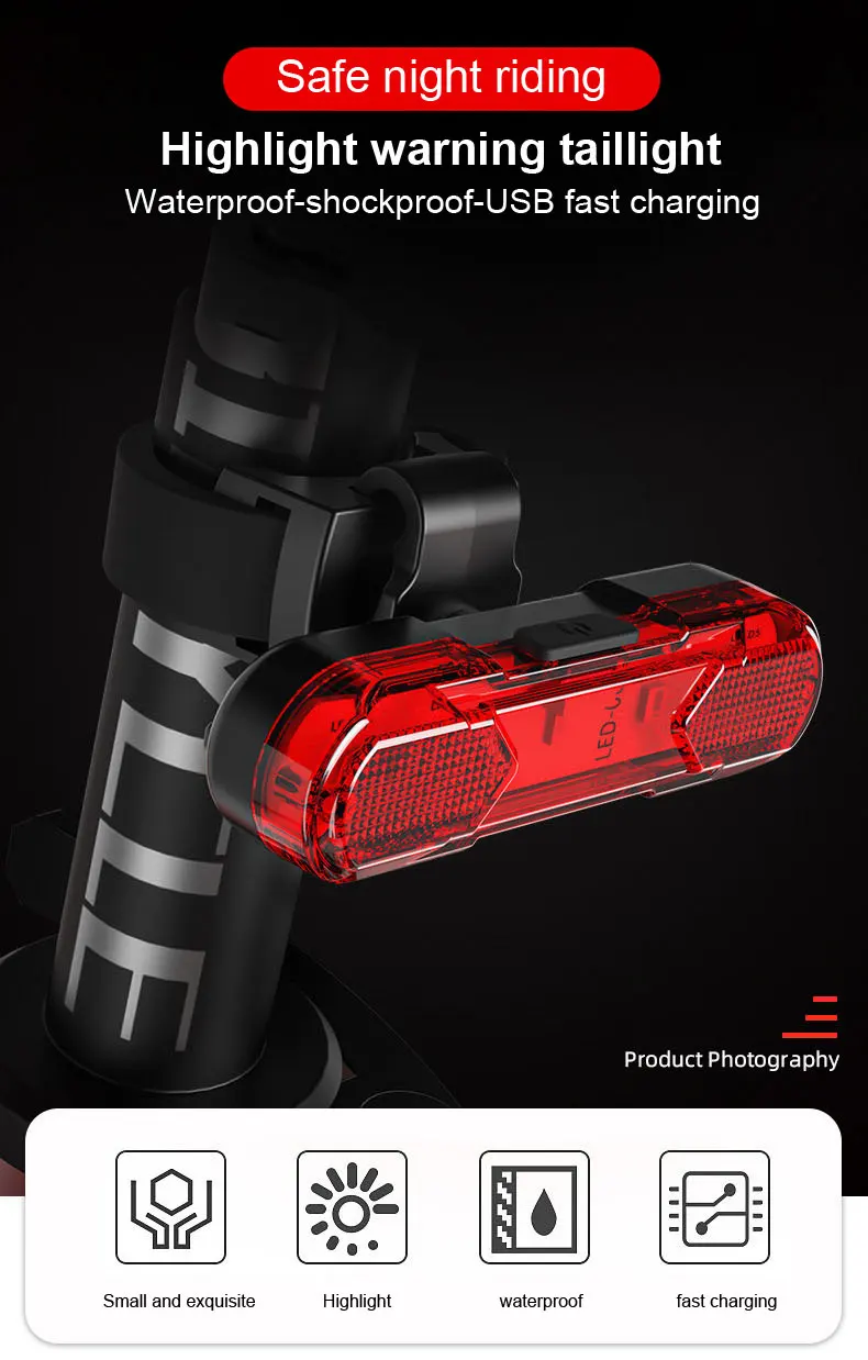 X-TIGER Waterproof MTB Bike Light Aluminum Alloy Road Cycling USB Rechargeable Headlight 2400 Lumens Bicycle Light Accessories
