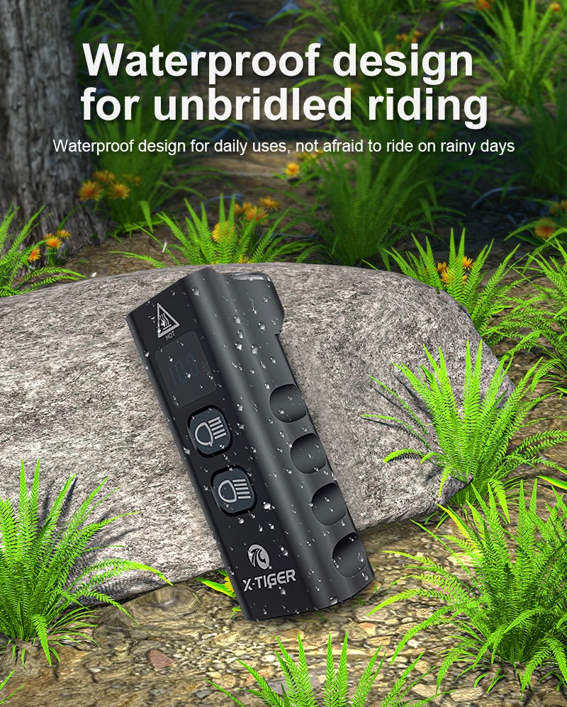 X-TIGER Waterproof MTB Bike Light Aluminum Alloy Road Cycling USB Rechargeable Headlight 2400 Lumens Bicycle Light Accessories