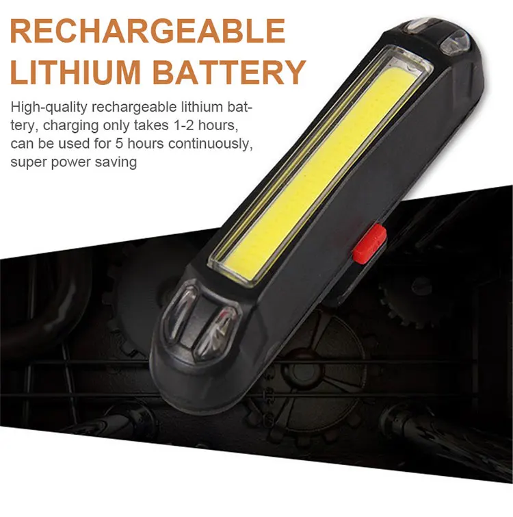 Ultra Bright Bike Tail Light USB Rechargeable Bicycle LED Rear Lamp for Road MTB Helmets Easy to Install for Safety