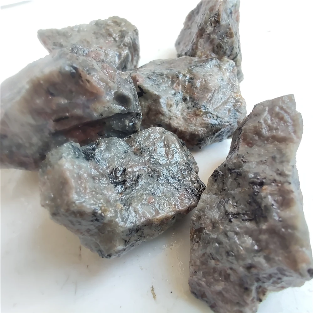 Natural Yooperlites Flame Stone Syenite Decor Stone Fluorescent Sodalite Mineral Rough Crystal Long-wave UV Collection Specimens