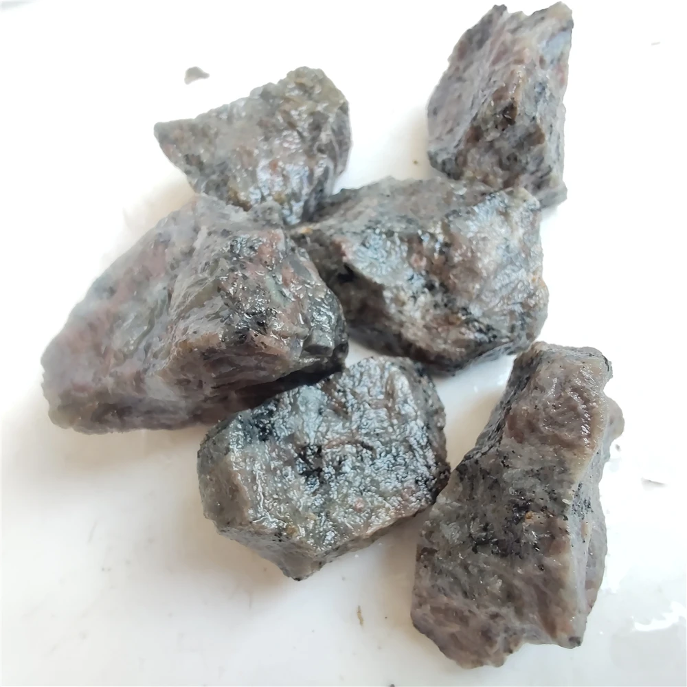 Natural Yooperlites Flame Stone Syenite Decor Stone Fluorescent Sodalite Mineral Rough Crystal Long-wave UV Collection Specimens