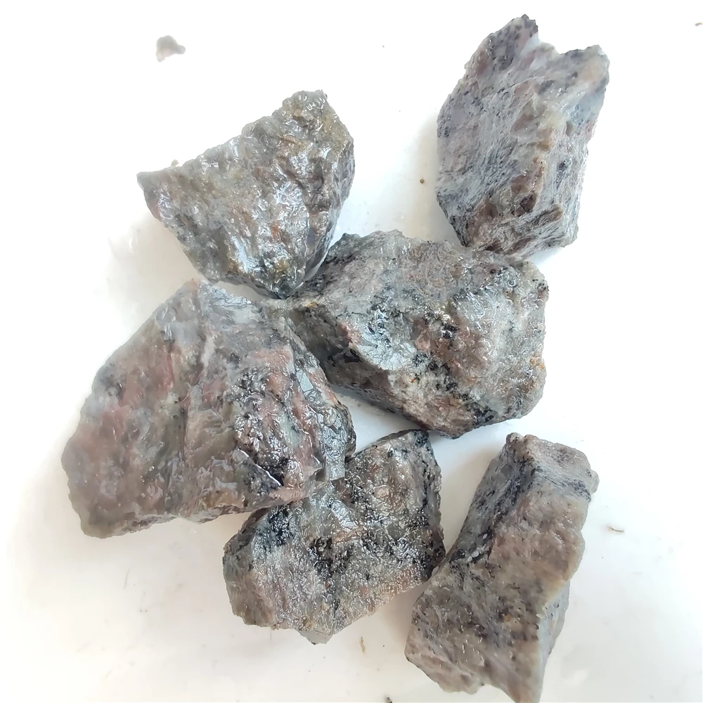 Natural Yooperlites Flame Stone Syenite Decor Stone Fluorescent Sodalite Mineral Rough Crystal Long-wave UV Collection Specimens