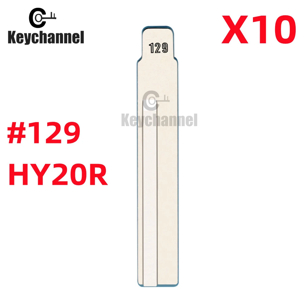 10pcs 129#130# 33# 50# Car Key Blade KD Key Blank HY20 HY20R HY15 HY16 Blade for Hyundai Kia for Xhorse KD KEYDIY Remote