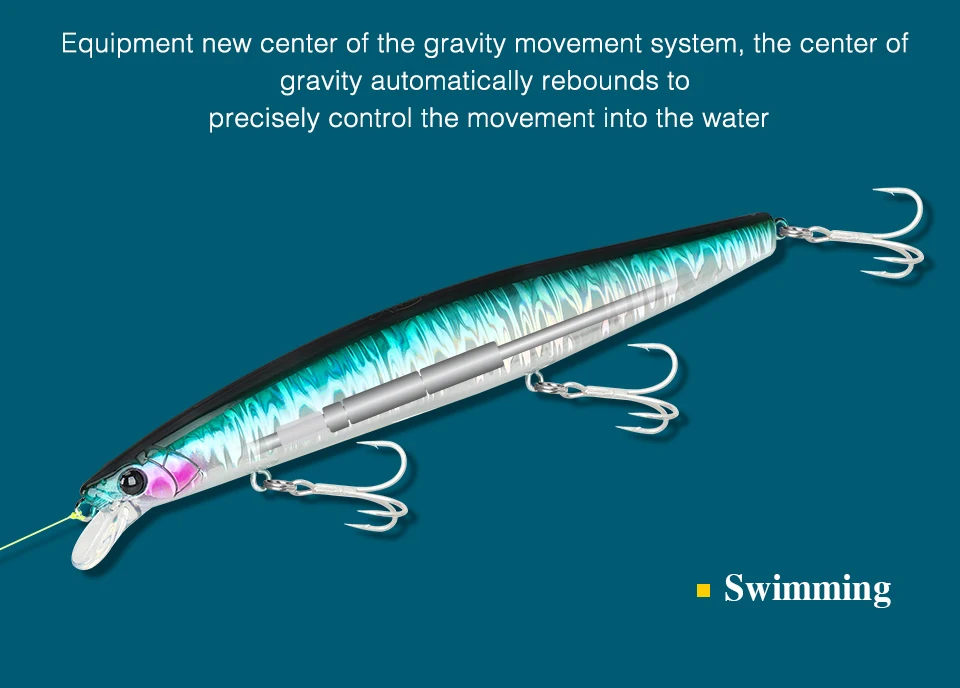 TSURINOYA STINGER 163S Ultra Long Casting Sinking Saltwater Minnow 163mm 34.2g Sea Fishing Lure Artificial Large Hard Baits