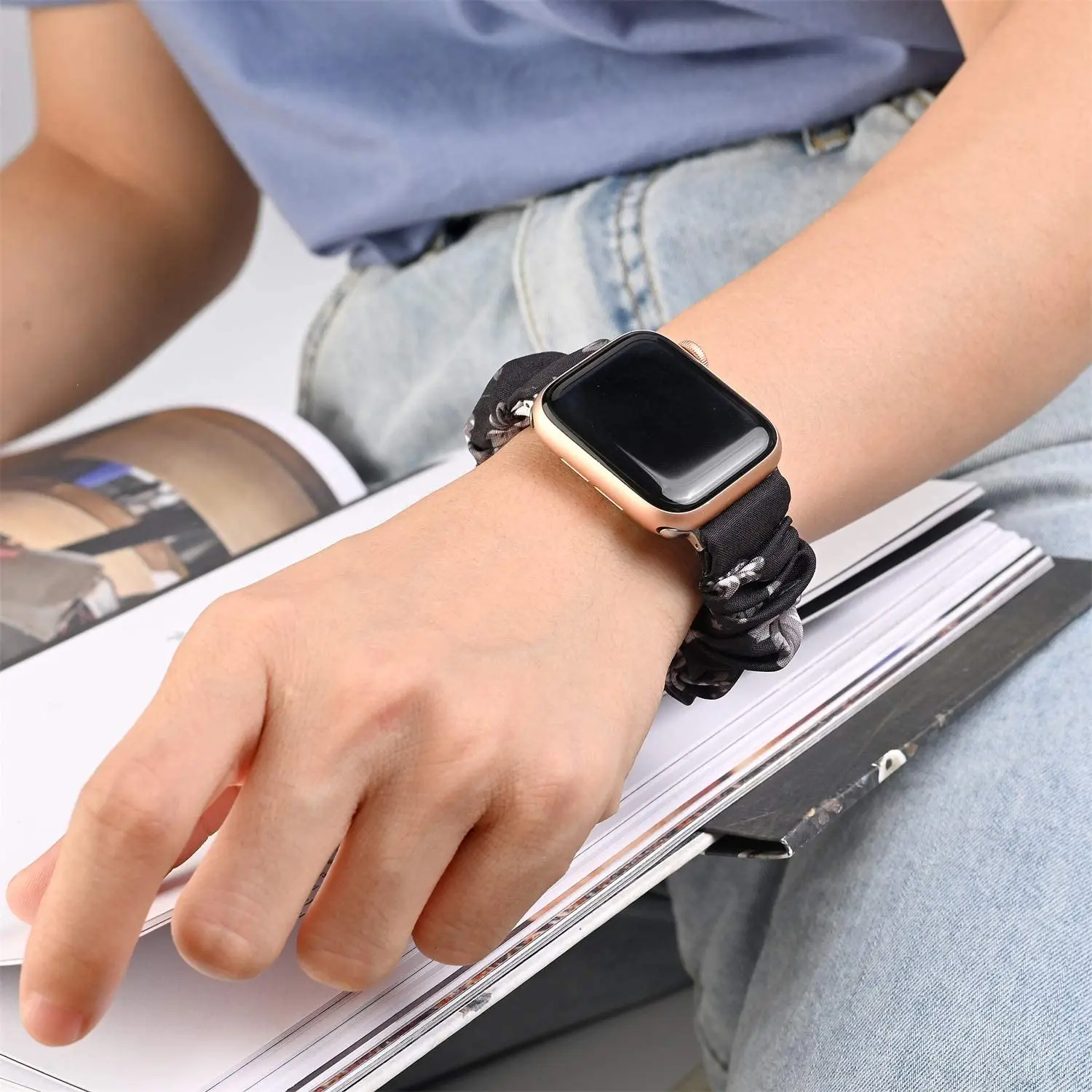 Leopard Strap For Apple Watch Band 40mm 44mm 42mm 49mm Elastic Nylon Bracelet IWatch Ultra 3 Series 11 10 SE 6 7 8 9 45mm 41mm