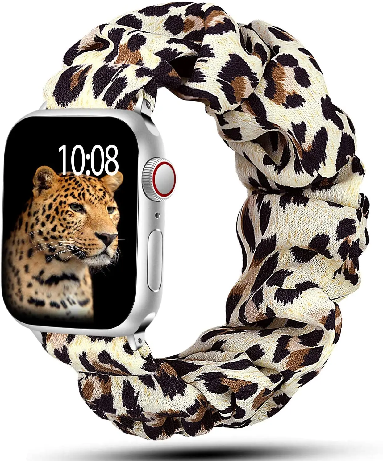 Leopard Strap For Apple Watch Band 40mm 44mm 42mm 49mm Elastic Nylon Bracelet IWatch Ultra 3 Series 11 10 SE 6 7 8 9 45mm 41mm