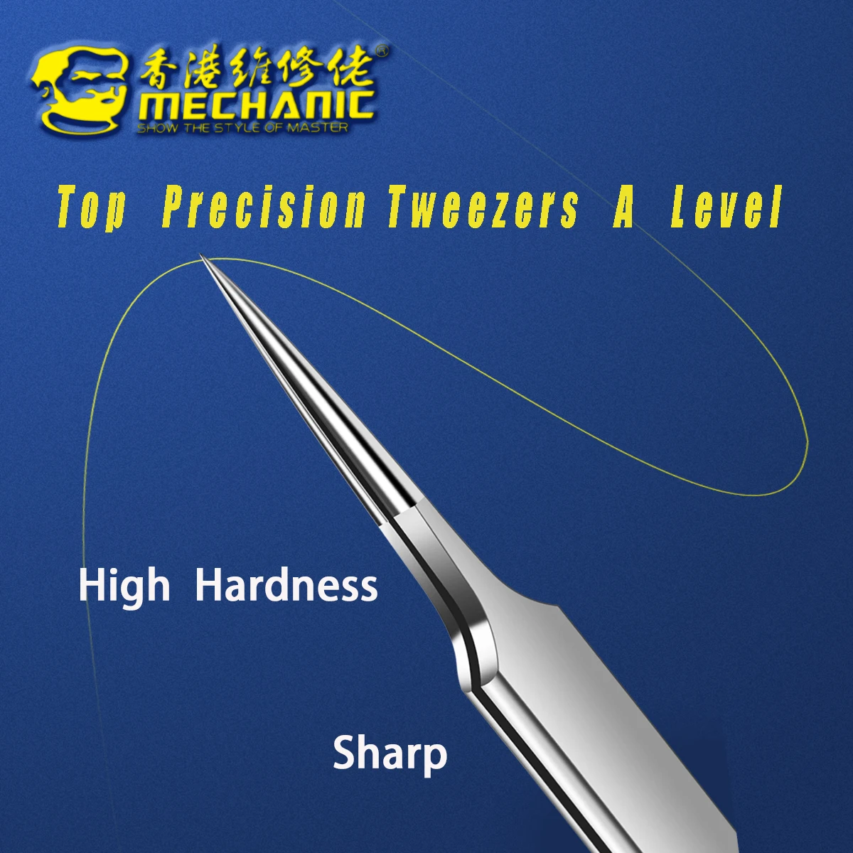 MECHANIC Aaa-14 Aaa-15 Stainless Steel Ultra Fine High Hardness Tenacity Durable Tweezers For SMD PCB BGA Motherboard Repair