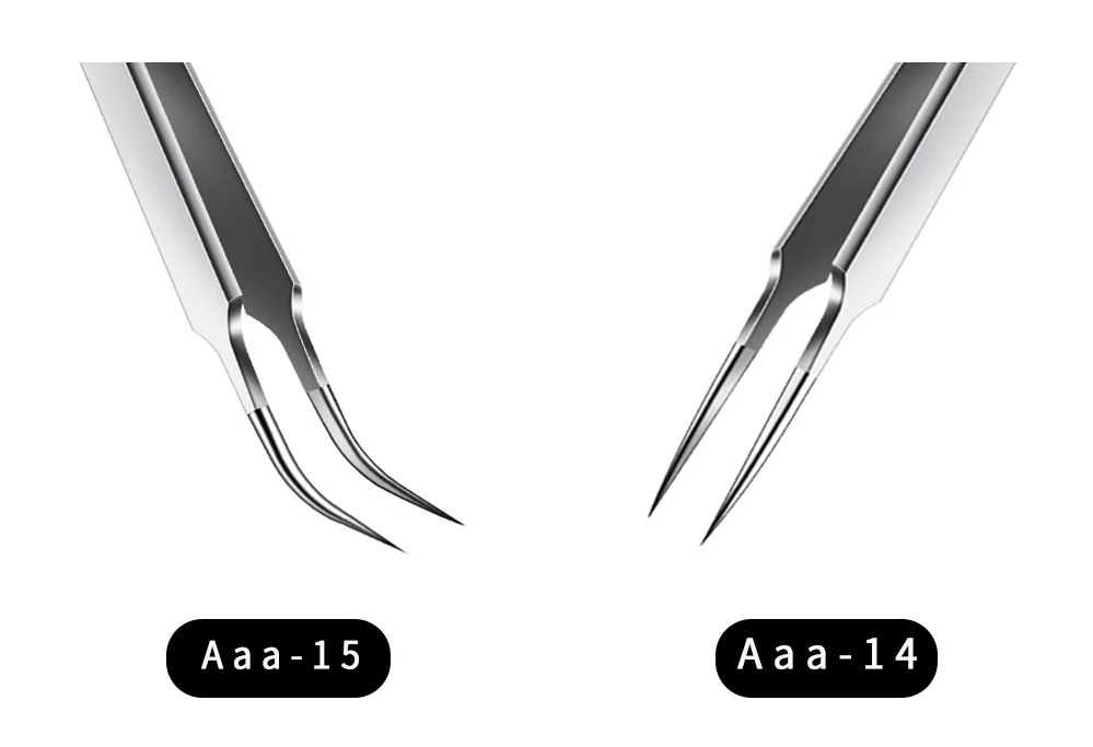MECHANIC Aaa-14 Aaa-15 Stainless Steel Ultra Fine High Hardness Tenacity Durable Tweezers For SMD PCB BGA Motherboard Repair