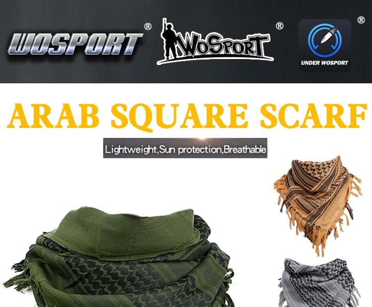 110*110 Keffiyeh Shemagh Scarf Desert Square Scarves with Tassel for Hunting Outdoor Hiking Men Women