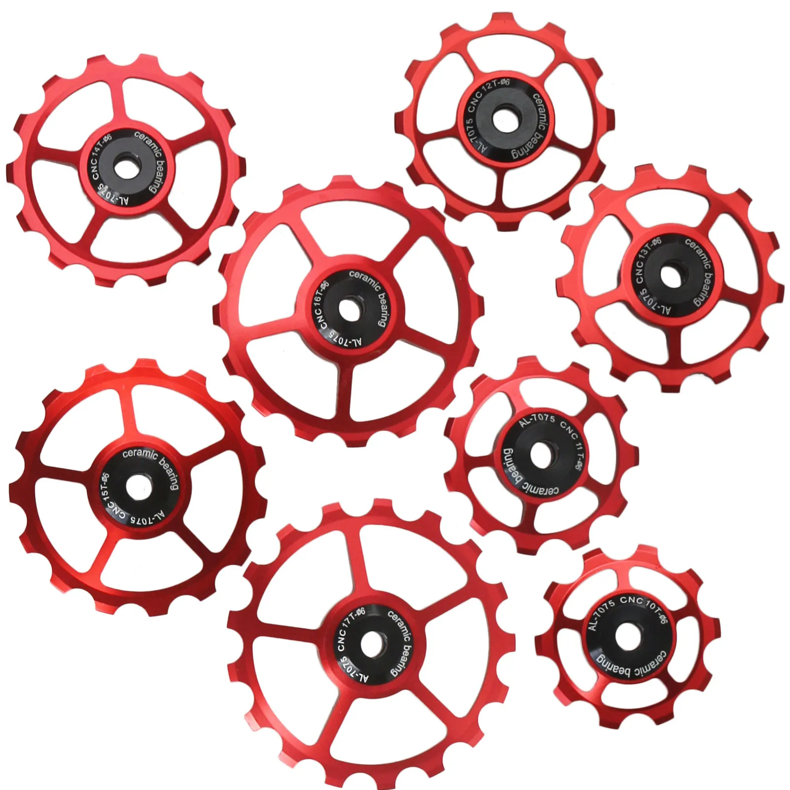 10T 11T 12T 13T 14T 15T 16T 17T Roller Rear Derailleur Pulley Ceramic Bearing Jockey Wheel MTB Road Bike Guide For Shimano Sram