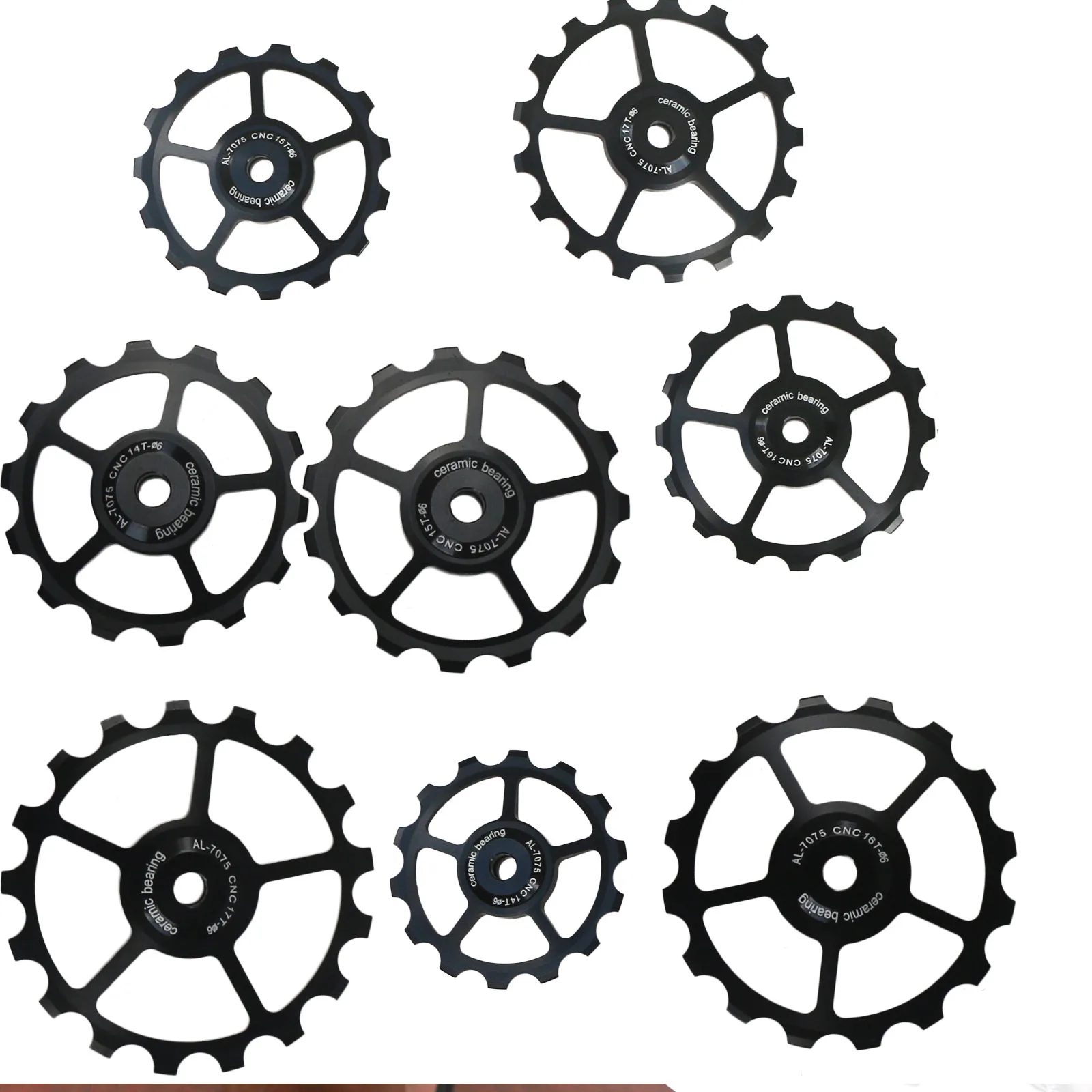 10T 11T 12T 13T 14T 15T 16T 17T Roller Rear Derailleur Pulley Ceramic Bearing Jockey Wheel MTB Road Bike Guide For Shimano Sram