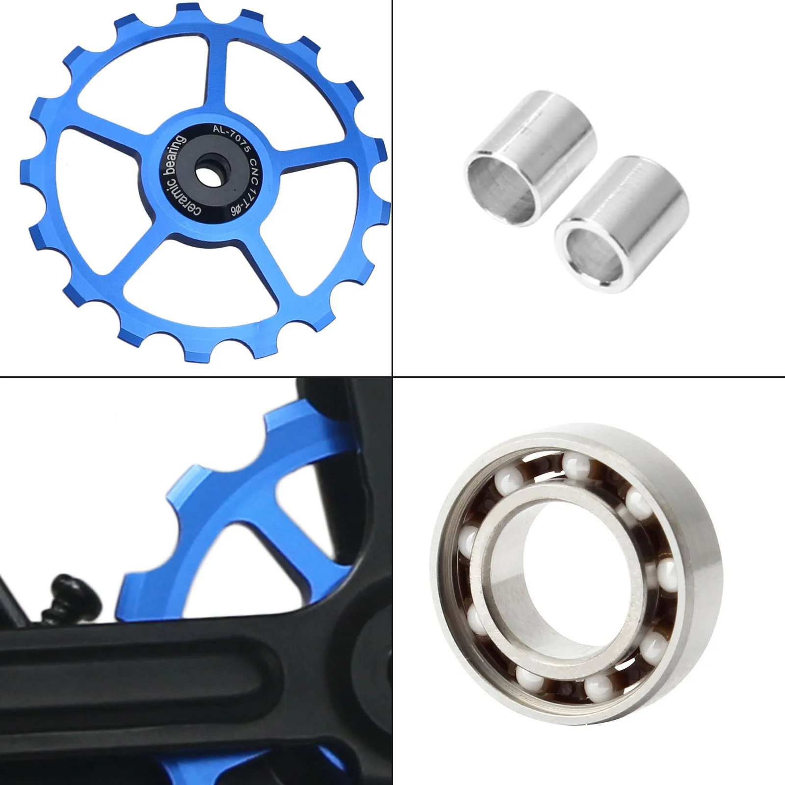 10T 11T 12T 13T 14T 15T 16T 17T Roller Rear Derailleur Pulley Ceramic Bearing Jockey Wheel MTB Road Bike Guide For Shimano Sram