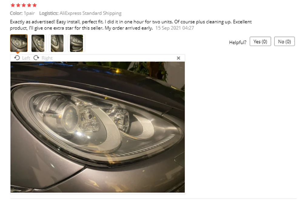 Car Headlight Rubber Sealing Strip Trim Headlamp Decorative Strip For Porsche Cayenne 2011 2012 2013 2014