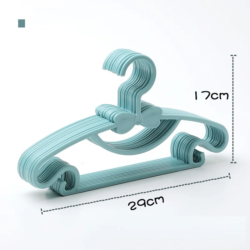 5/10/20pcs Baby Clothes Racks Portable Plastic Towel Display Scarfs Hangers Windproof Children Coats Hanger Clothing Organizer