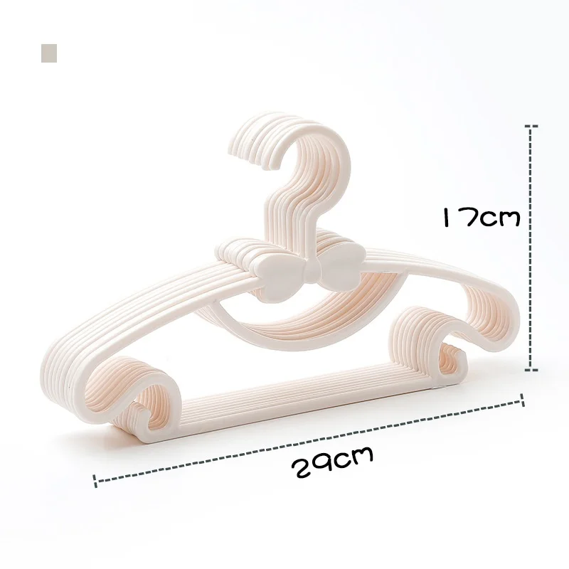 5/10/20pcs Baby Clothes Racks Portable Plastic Towel Display Scarfs Hangers Windproof Children Coats Hanger Clothing Organizer