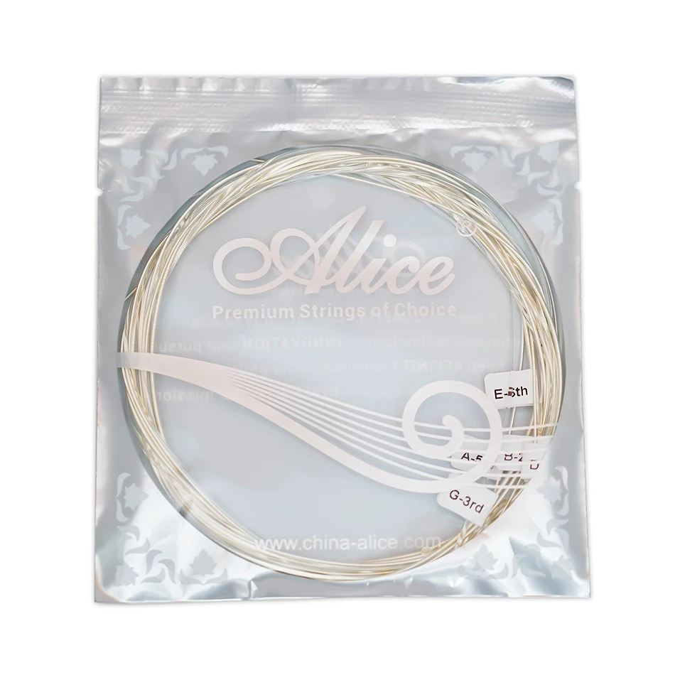 Alice AC130 Professional Classical Guitar Guitarra Strings Sliver Plated Copper Wound Clear Nylon Normal High Tension 6 Strings