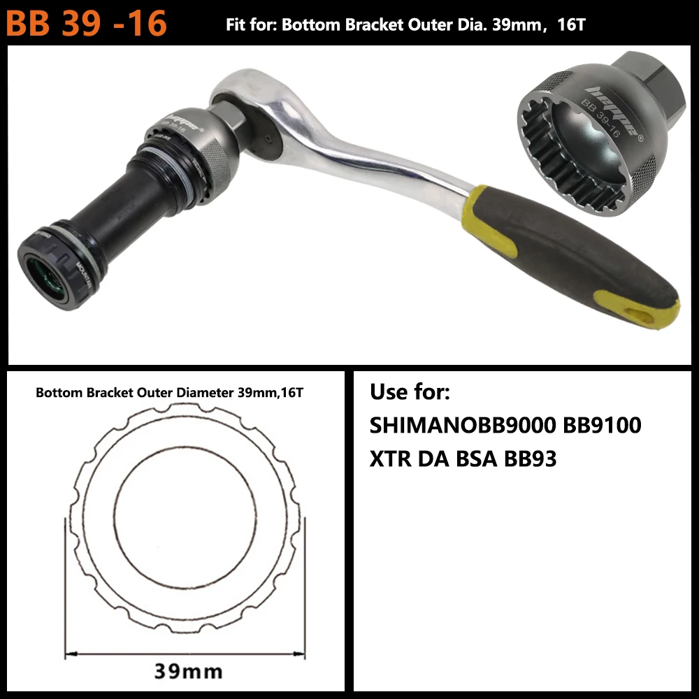 Bike Bottom Bracket Install and Removal Tool BB Puller Tool Kit Bike Repairing Tool Set for Bottom Bracket BBR60 GXP DUB BB52 XT
