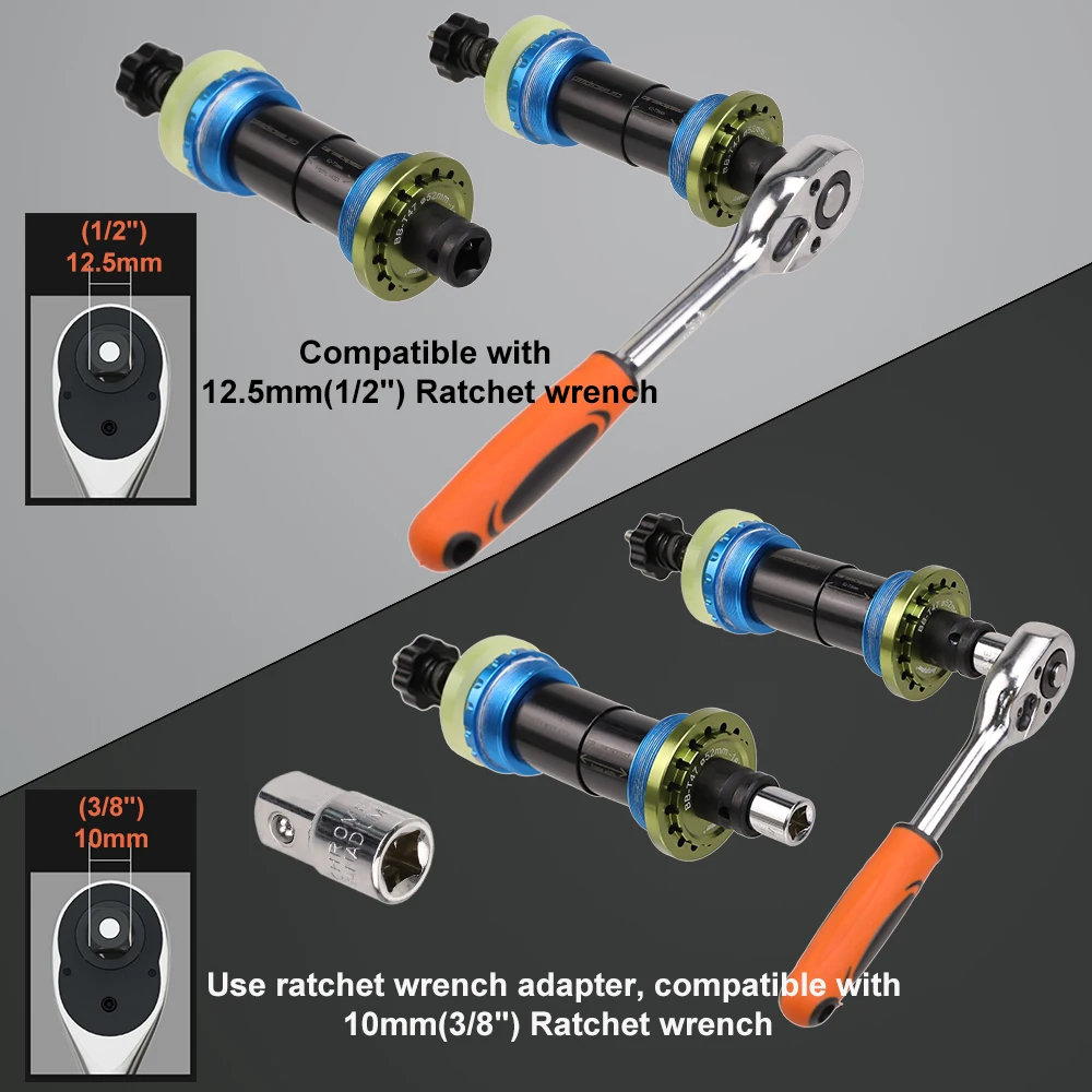 Bike Bottom Bracket Install and Removal Tool BB Puller Tool Kit Bike Repairing Tool Set for Bottom Bracket BBR60 GXP DUB BB52 XT