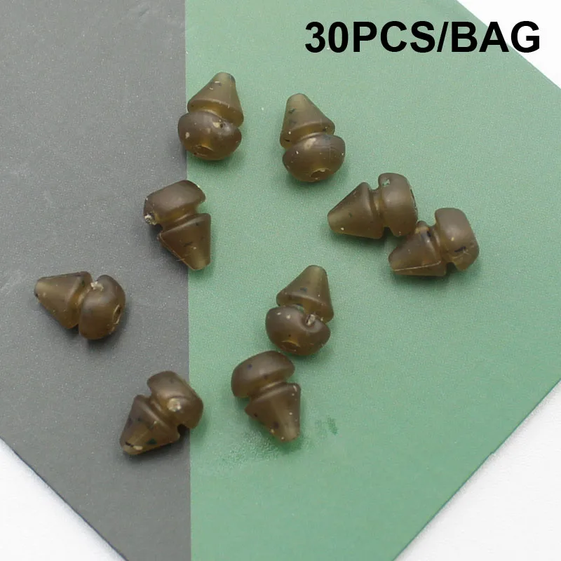 30PCS Carp Fishing Accessories Carp Fishing Beads Heli Chod Beads for Helicopter Rigs Carp Fishing Terminal Tackle
