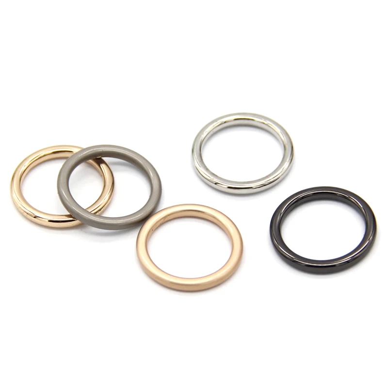 HENGC Large Round Metal O Ring Buckles Clasp Web For Leather Belt Shoes Bags Garment High Quality Sewing DIY Crafts Wholesale
