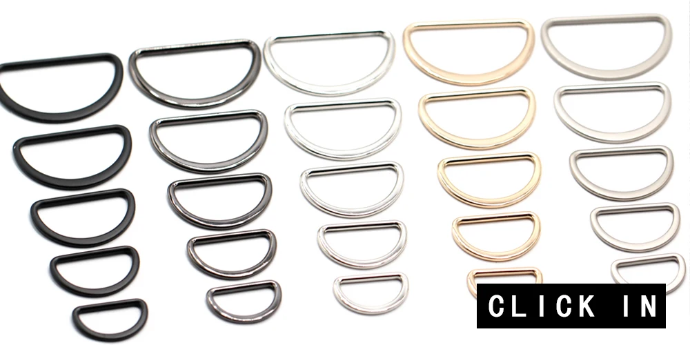 HENGC Large Round Metal O Ring Buckles Clasp Web For Leather Belt Shoes Bags Garment High Quality Sewing DIY Crafts Wholesale
