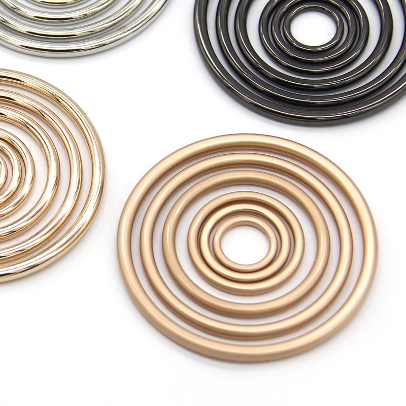 HENGC Large Round Metal O Ring Buckles Clasp Web For Leather Belt Shoes Bags Garment High Quality Sewing DIY Crafts Wholesale