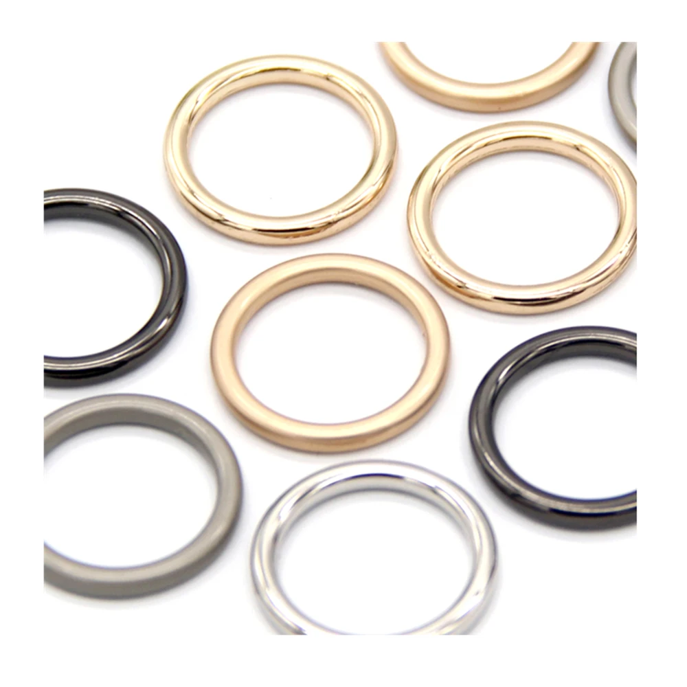 HENGC Large Round Metal O Ring Buckles Clasp Web For Leather Belt Shoes Bags Garment High Quality Sewing DIY Crafts Wholesale