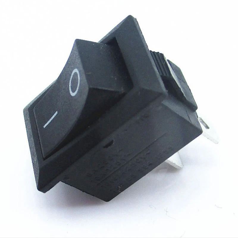 10Pcs Auto Car Truck Boat Round Rocker DC 250V 3A 2-Pin ON/OFF Toggle SPST Switches Rocker Switch 10*15mm