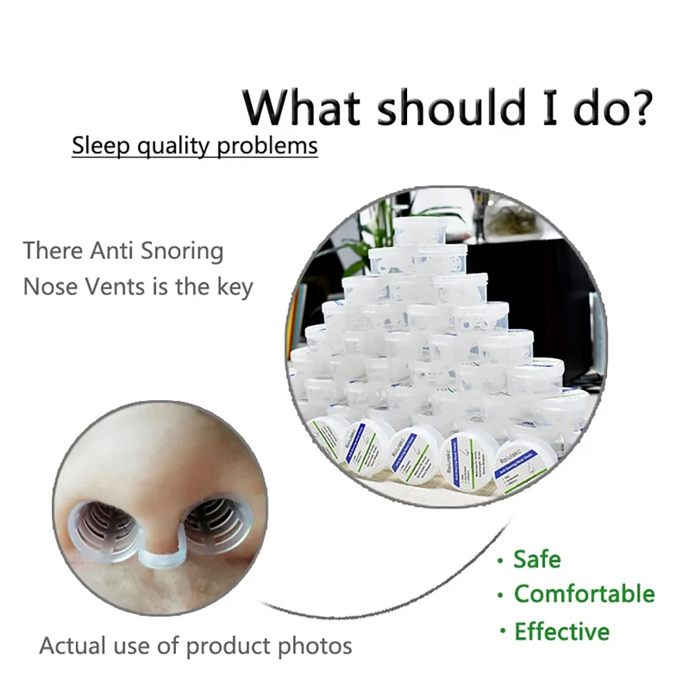 1/3/4PCS /set Anti Snoring Devices Professional Snoring Solution Snore Stopper Nose Vents Snore Nasal Dilators For Better Sleep