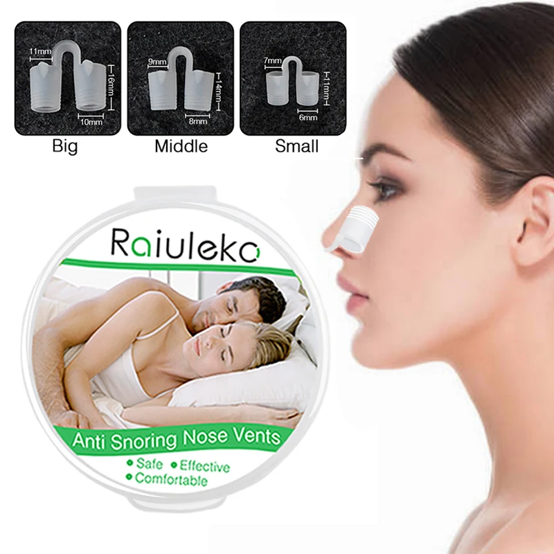1/3/4PCS /set Anti Snoring Devices Professional Snoring Solution Snore Stopper Nose Vents Snore Nasal Dilators For Better Sleep