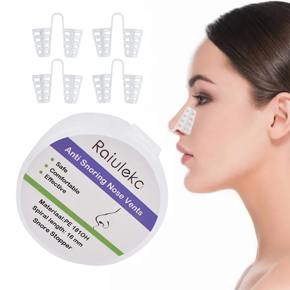 1/3/4PCS /set Anti Snoring Devices Professional Snoring Solution Snore Stopper Nose Vents Snore Nasal Dilators For Better Sleep