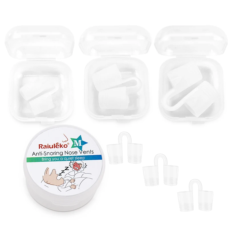 1/3/4PCS /set Anti Snoring Devices Professional Snoring Solution Snore Stopper Nose Vents Snore Nasal Dilators For Better Sleep