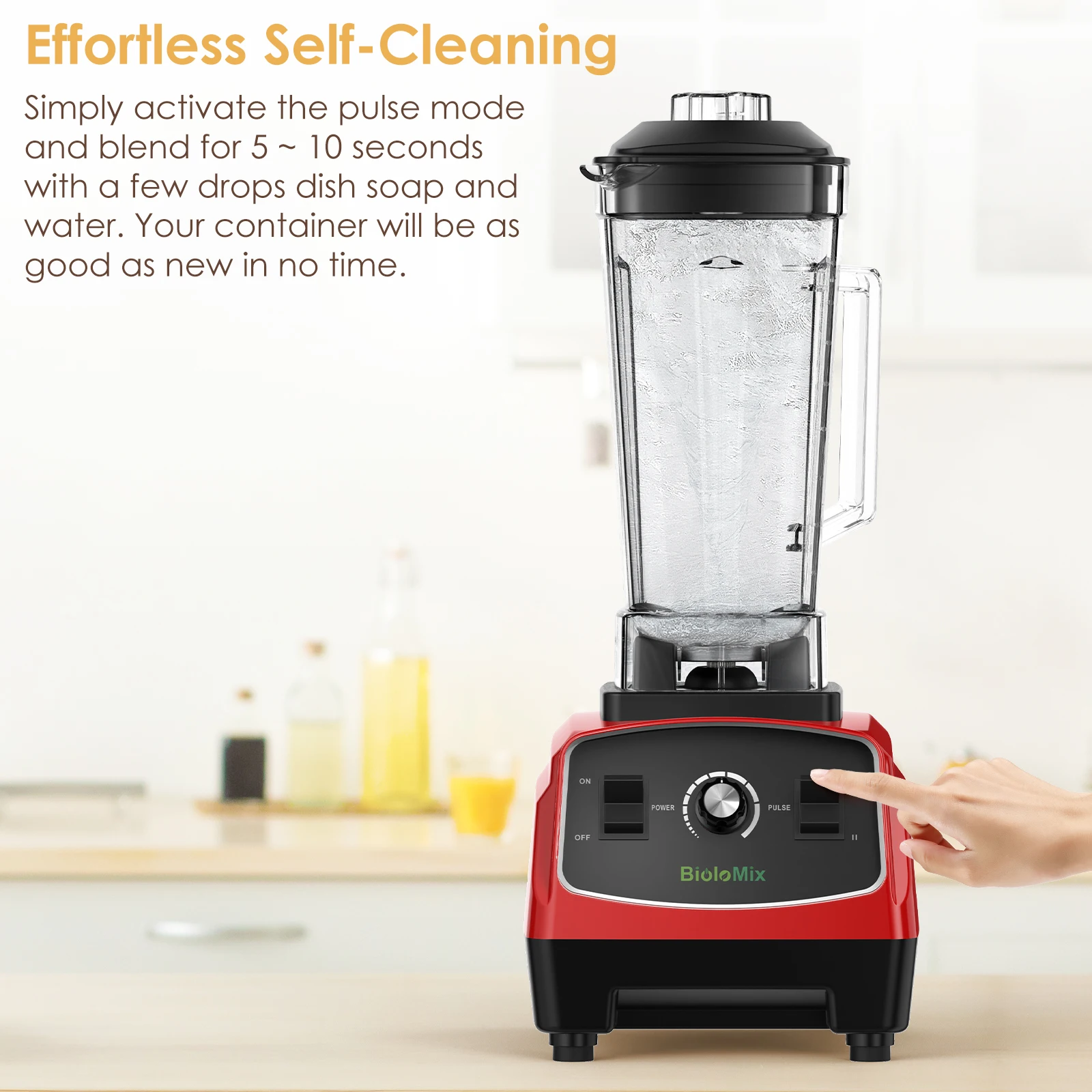 BPA Free 3HP 2200W Heavy Duty Commercial Grade Blender Mixer Juicer High Power Food Processor Ice Smoothie Bar Fruit Blender