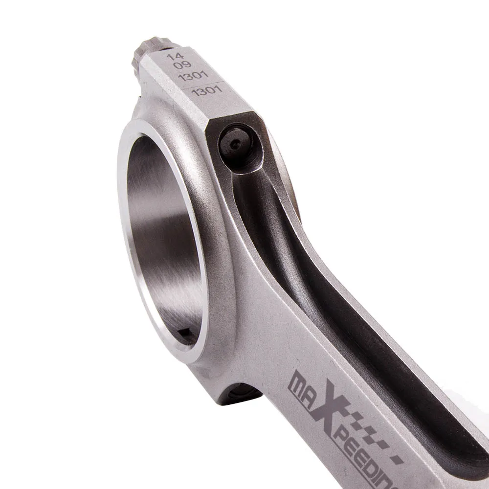 4340 Conrod Connecting Rods For Audi S3 A4 TT 1.8T VW Golf Pleuel Bielle EN24 Forged H-Beam for 1.8T 20mm pin TUV Rod Piston