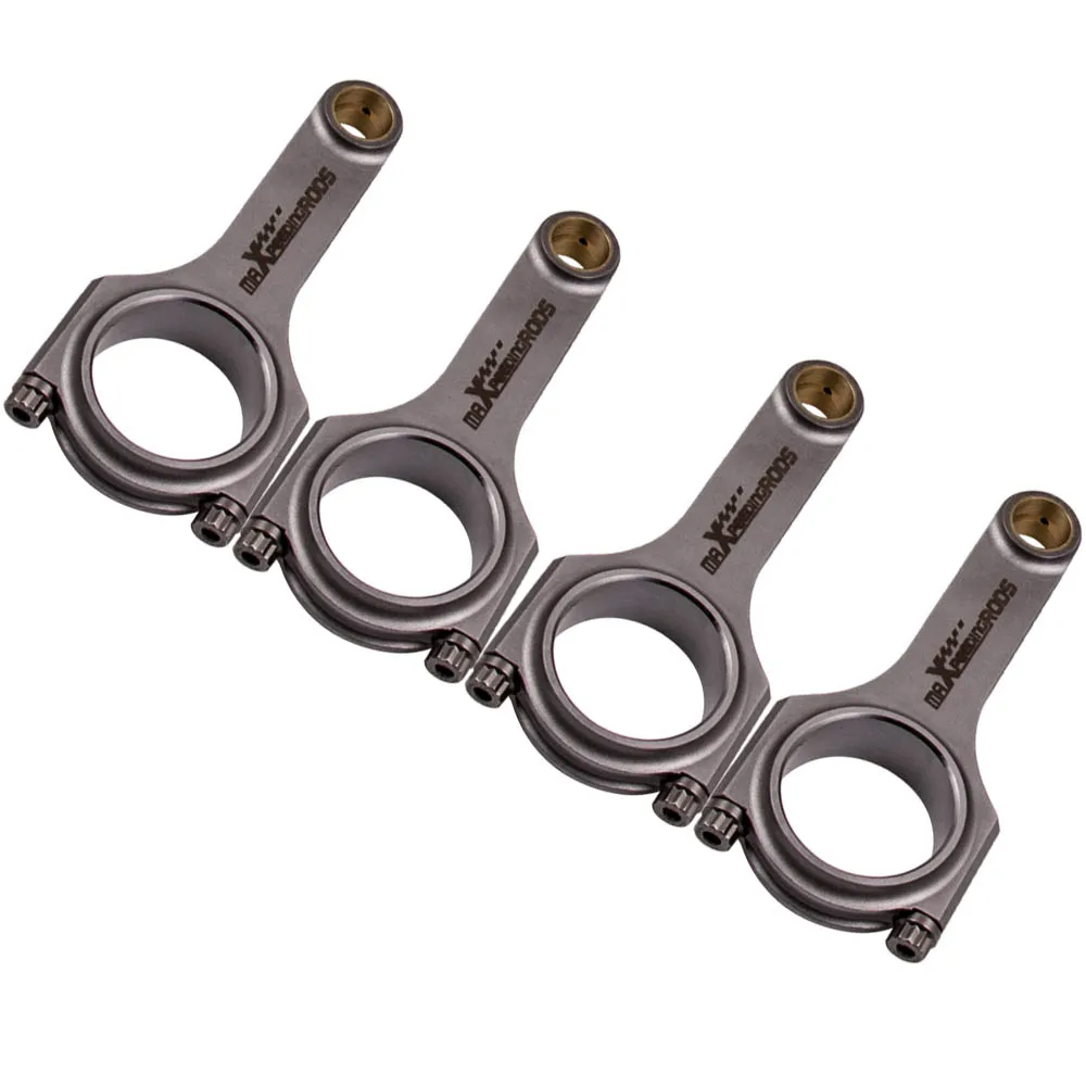 4340 Conrod Connecting Rods For Audi S3 A4 TT 1.8T VW Golf Pleuel Bielle EN24 Forged H-Beam for 1.8T 20mm pin TUV Rod Piston