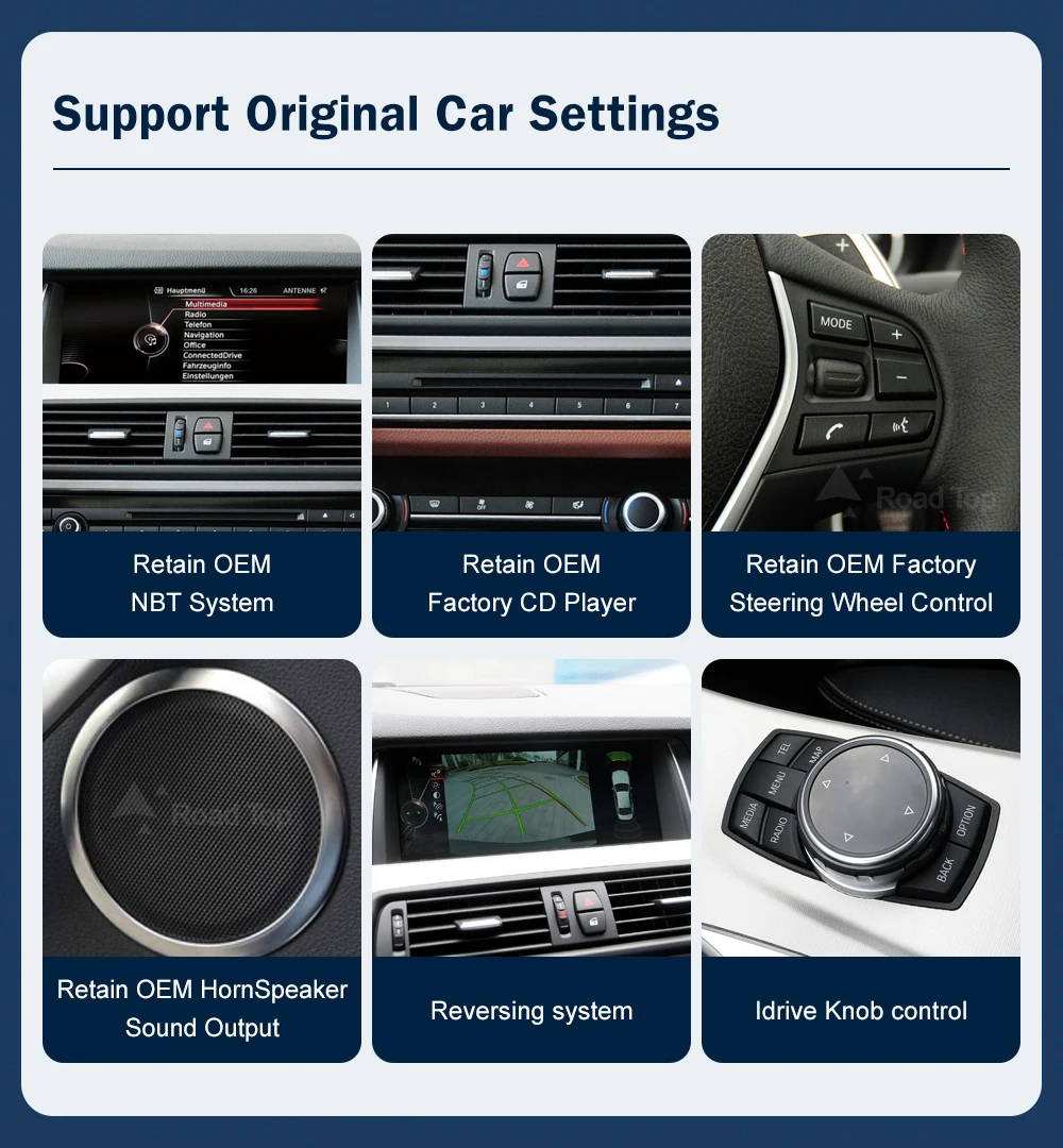 10.25 1920*720 Multimedia Display For BMW 5 Series F10 F11 2011-2017 CIC NBT Touch Screen Wireless Carplay Android auto