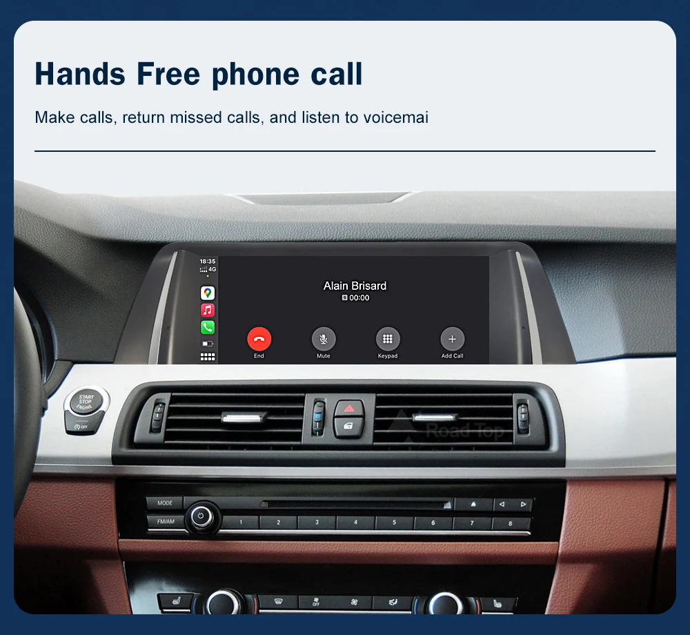 10.25 1920*720 Multimedia Display For BMW 5 Series F10 F11 2011-2017 CIC NBT Touch Screen Wireless Carplay Android auto