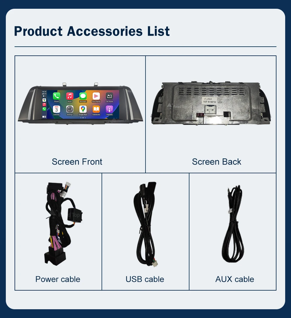 10.25 1920*720 Multimedia Display For BMW 5 Series F10 F11 2011-2017 CIC NBT Touch Screen Wireless Carplay Android auto