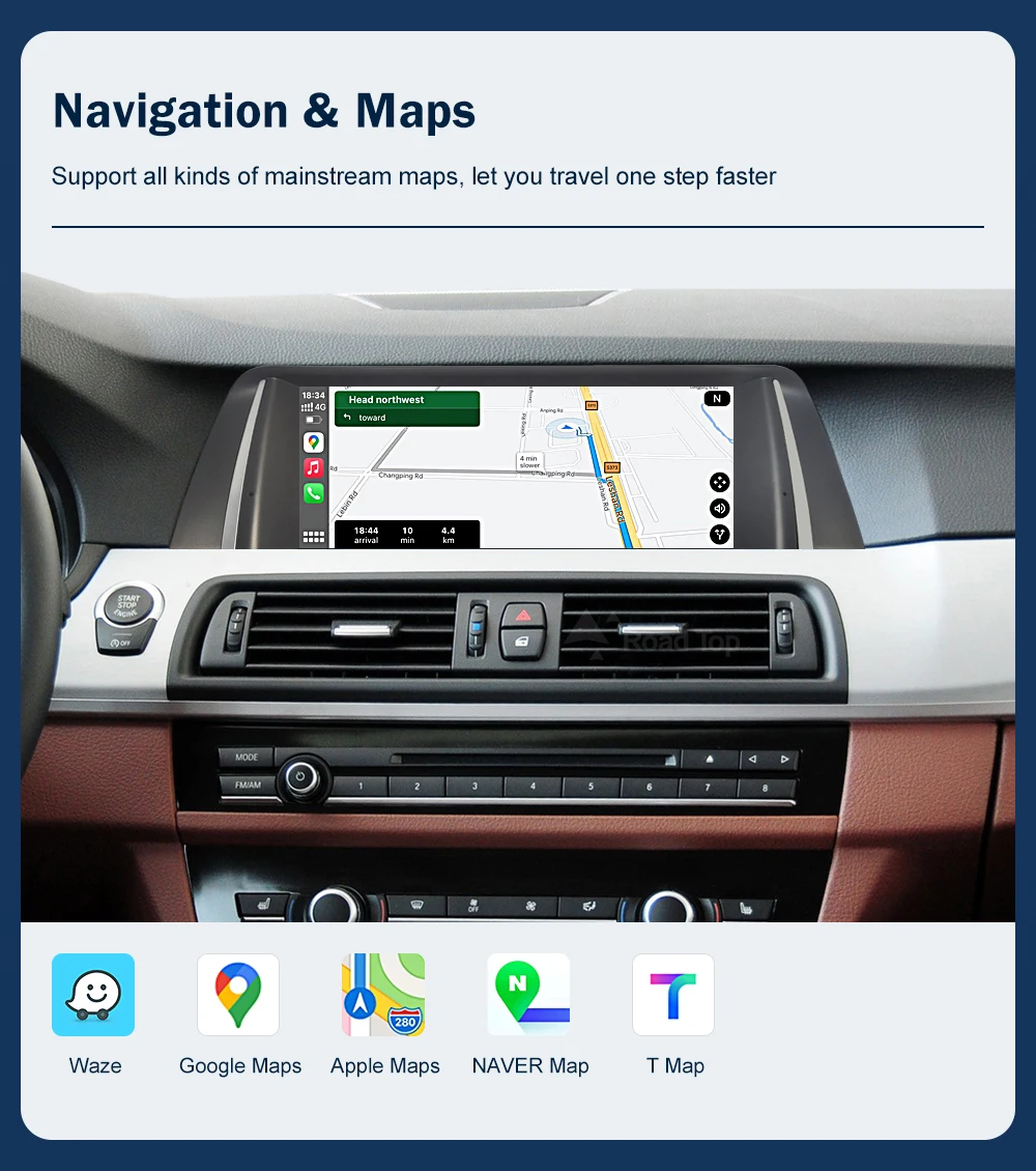 10.25 1920*720 Multimedia Display For BMW 5 Series F10 F11 2011-2017 CIC NBT Touch Screen Wireless Carplay Android auto