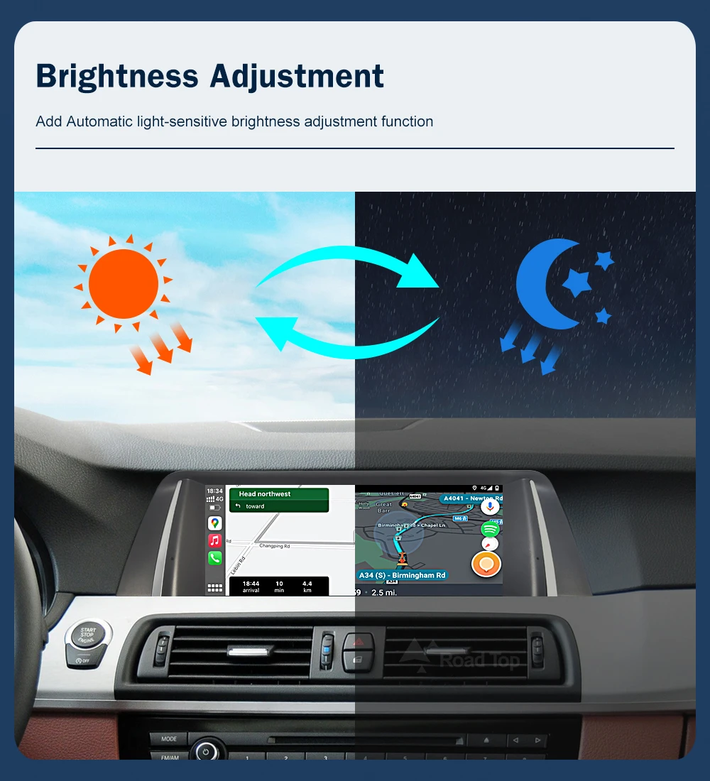 10.25 1920*720 Multimedia Display For BMW 5 Series F10 F11 2011-2017 CIC NBT Touch Screen Wireless Carplay Android auto