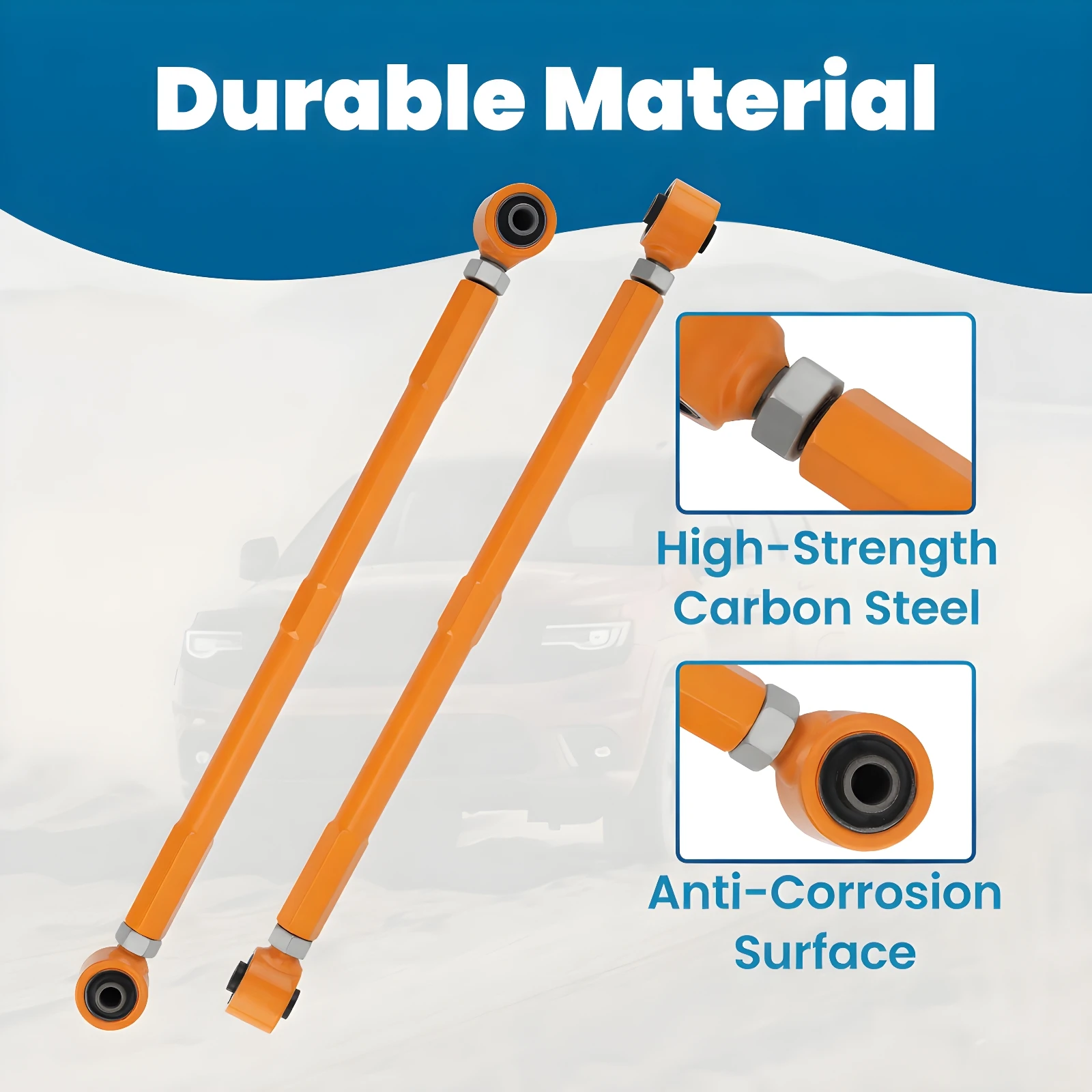 2-Piece Adjustable Control Camber Arm Kit for Mini Cooper R50 R52 R53 R56 R57 Rear Lower Set