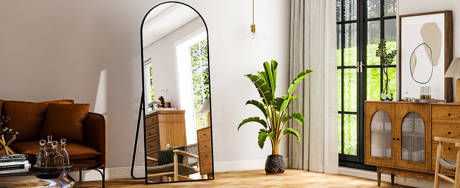 26" x 71" Full Length Mirror - Aluminum Alloy Frame Full Body Mirror - Extra Large Floor Mirrors for Bedroom, Living Room
