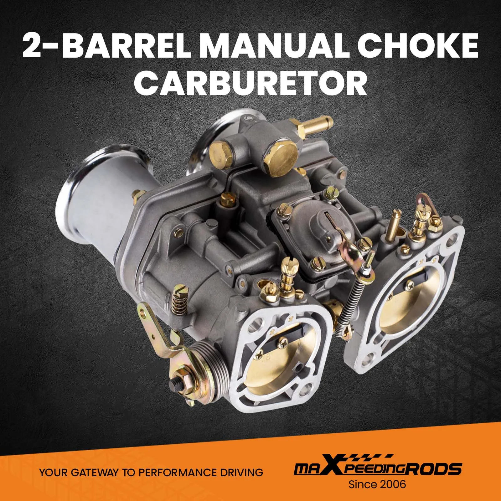 New Carburetor For VW Beetle 44 IDF 2 BARREL for Jaguar Porsche Carb + Gaskets