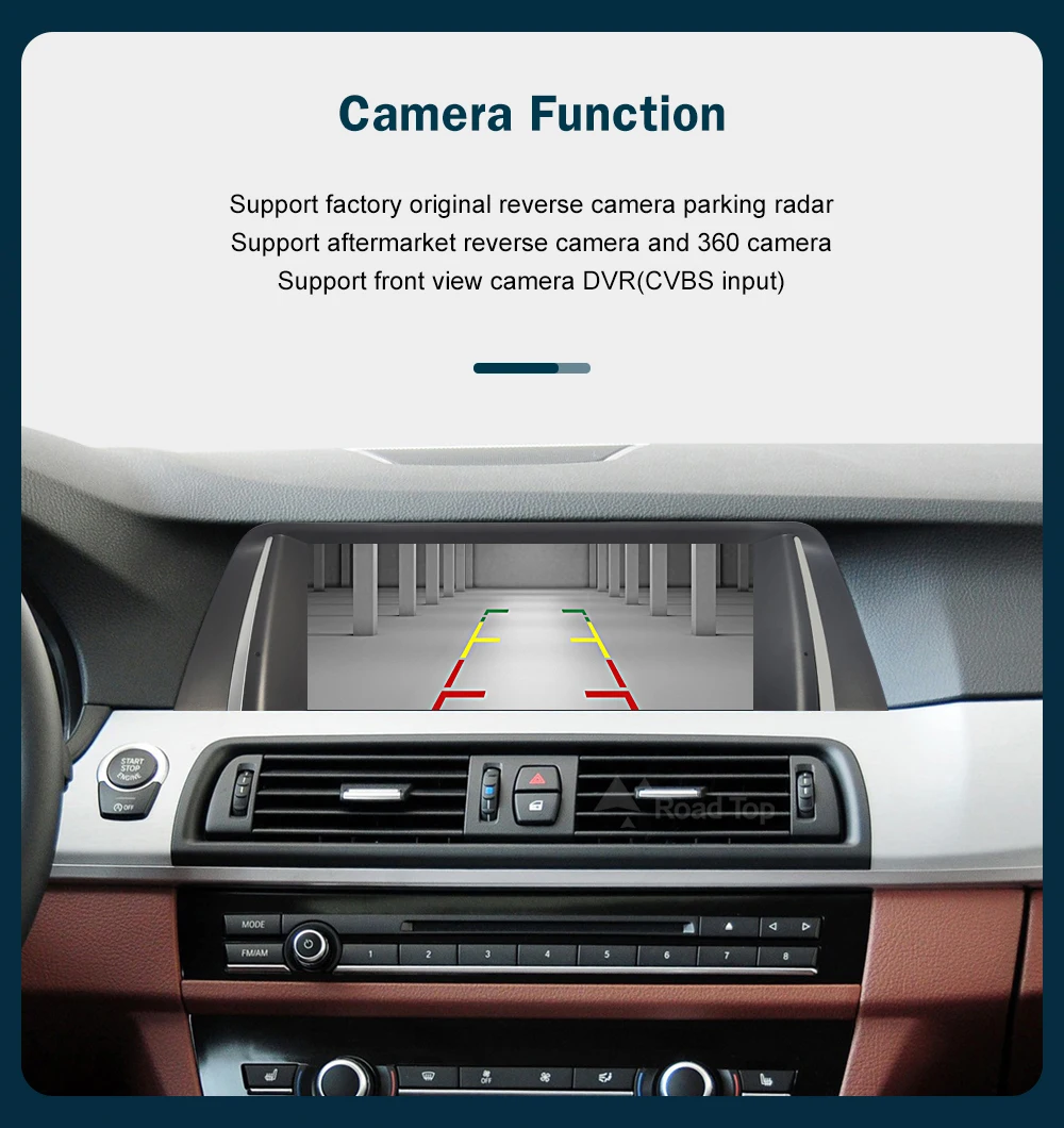 RoadTop 12.3 inch For BMW 5 Series 2011-2017 F10 F11 Linux HD Screen, Car Stereo Touchscreen, Support Wireless CarPlay, Android Auto, Mirrorlink, Retains OEM