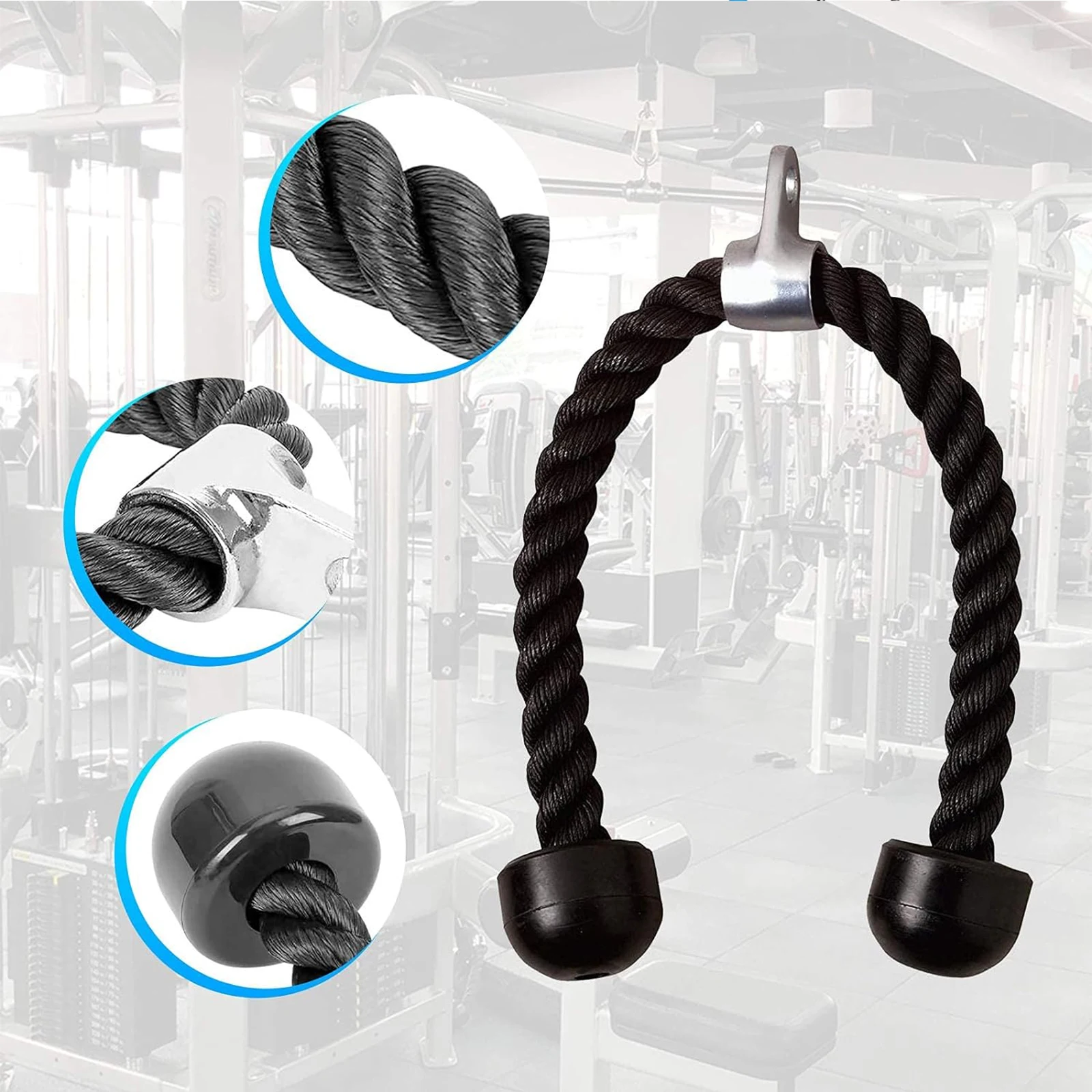 Fitness Cable Pulley System for Bicep Curl Back Shoulder,Wall Mounted LAT Pulldown Machines ,Home Gym DIY Equipment